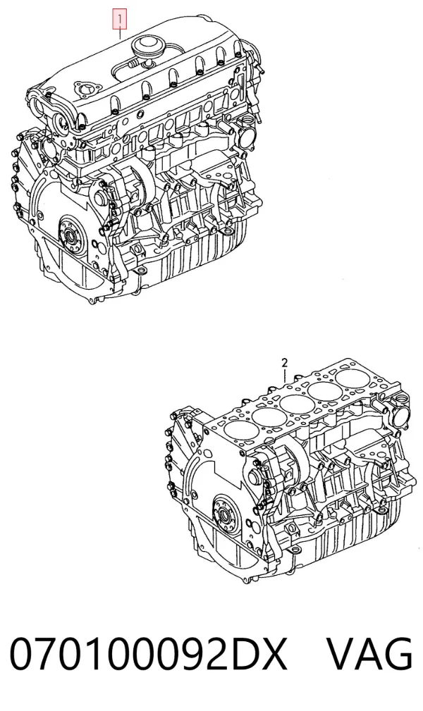 Motor completo 070100092DX VAG