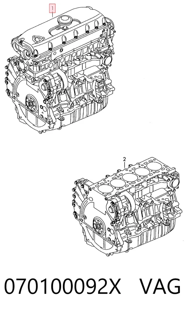 Motor completo 070100092X VAG