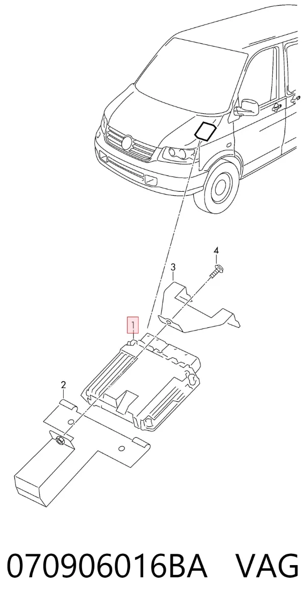 ECU 070906016BA VAG