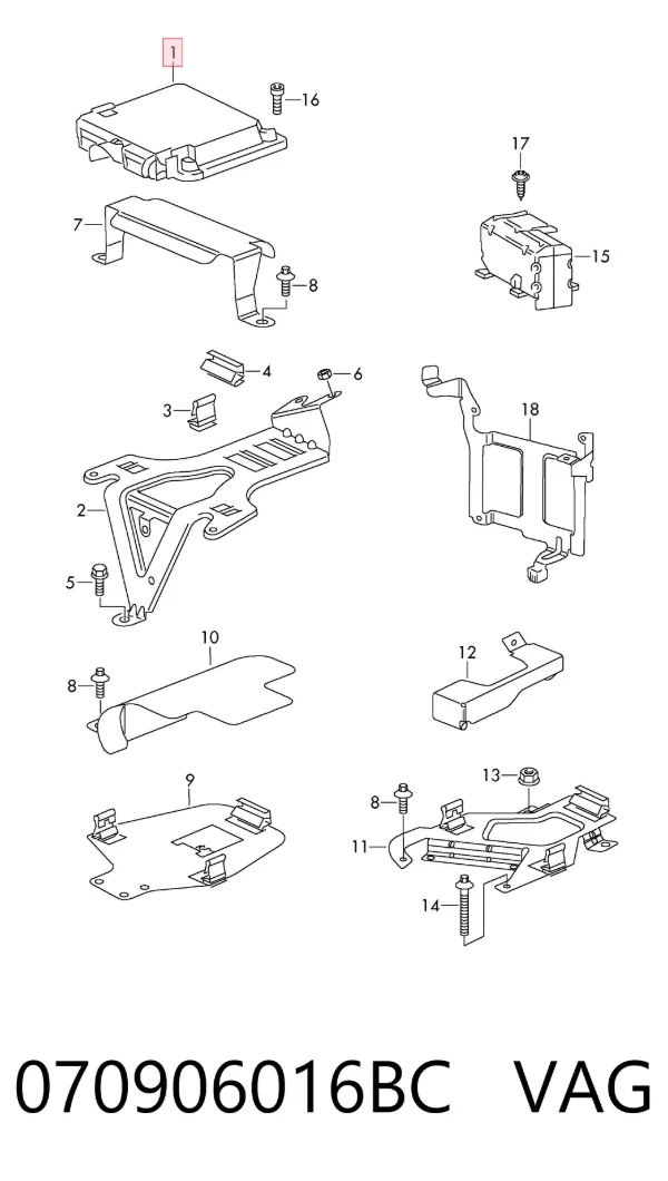 ECU 070906016BC VAG
