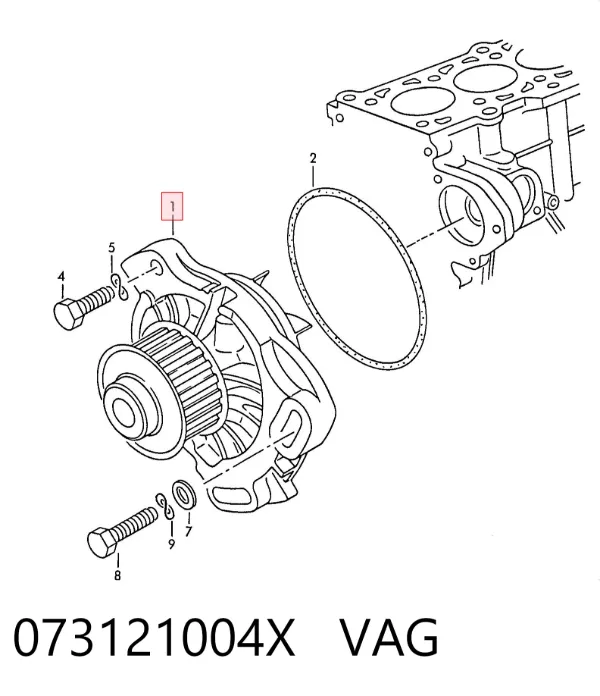 Bomba de agua 073121004X VAG