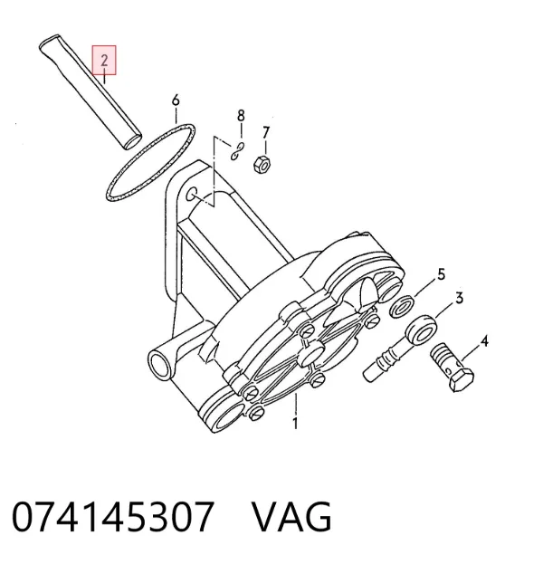 Juego de reparación de bomba de vacío 074145307 VAG