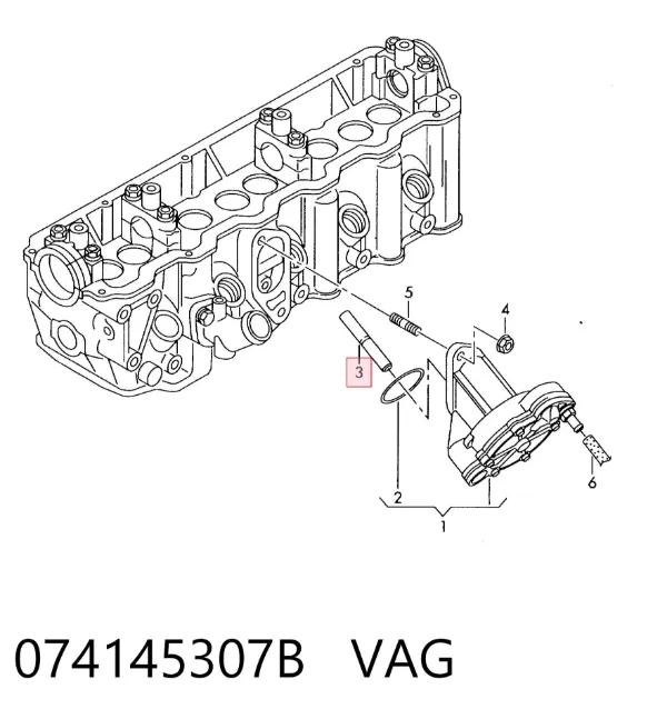 Juego de reparación de bomba de vacío 074145307B VAG
