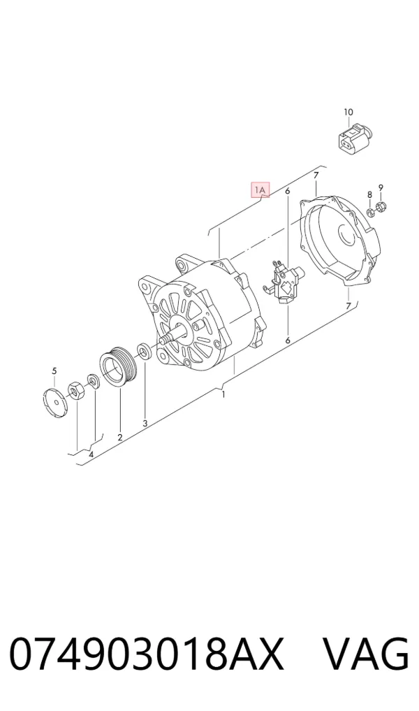 Alternador 074903018AX VAG