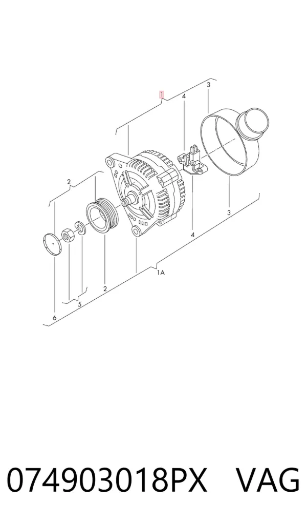 Alternador 074903018PX VAG