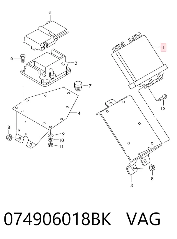ECU 074906018BK VAG