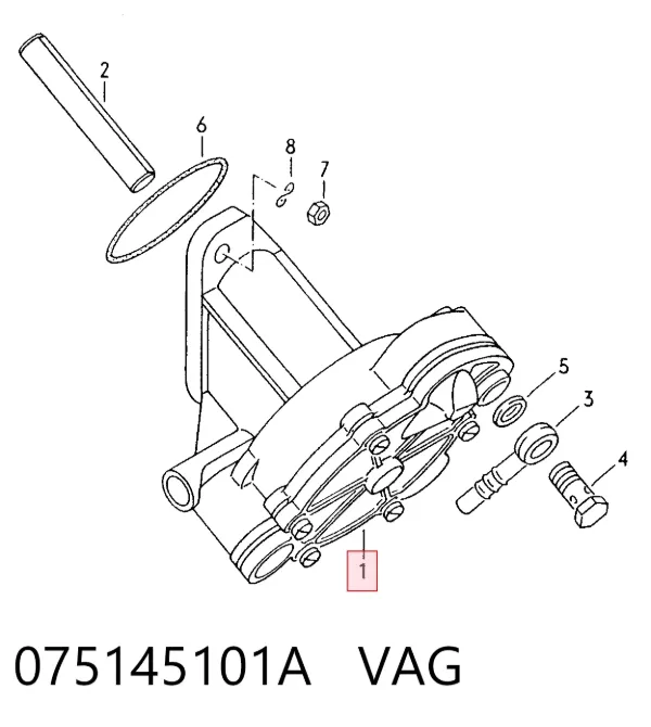 Bomba de vacío 075145101A VAG
