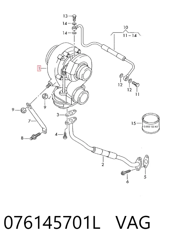 Turbocompresor 076145701L VAG