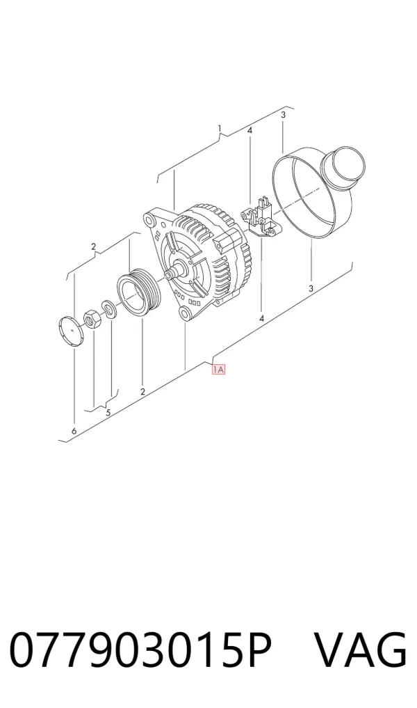 Alternador 077903015P VAG
