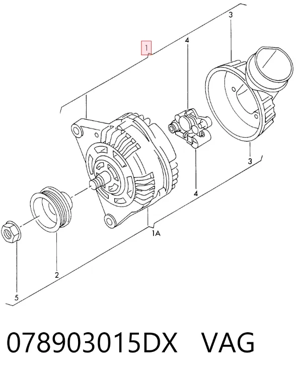 Alternador 078903015DX VAG