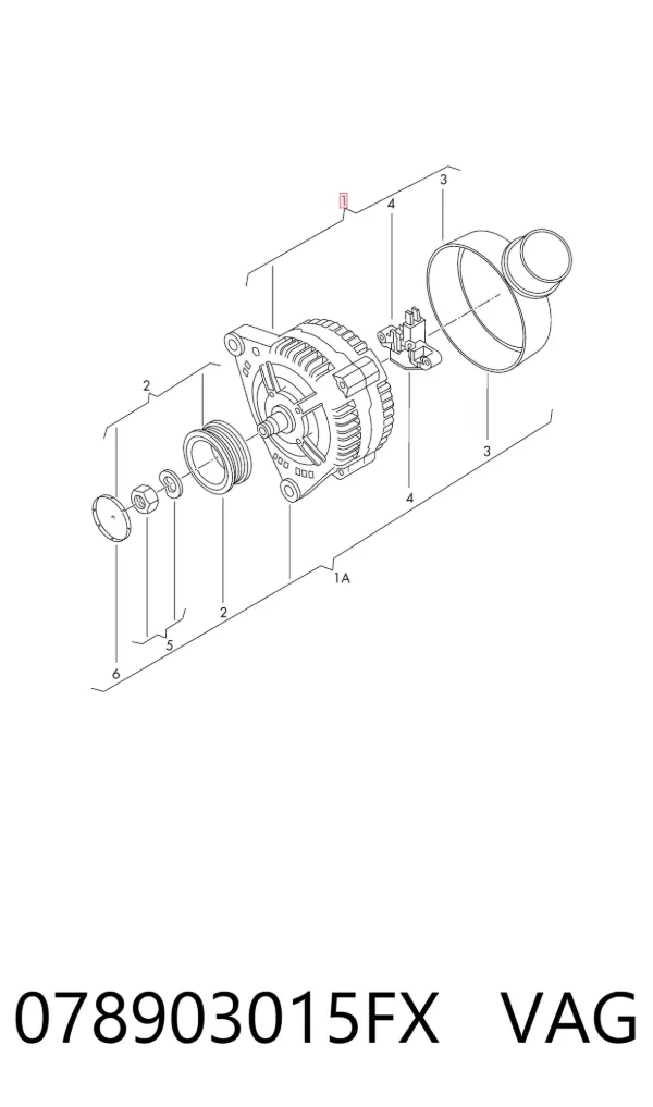 Alternador 078903015FX VAG