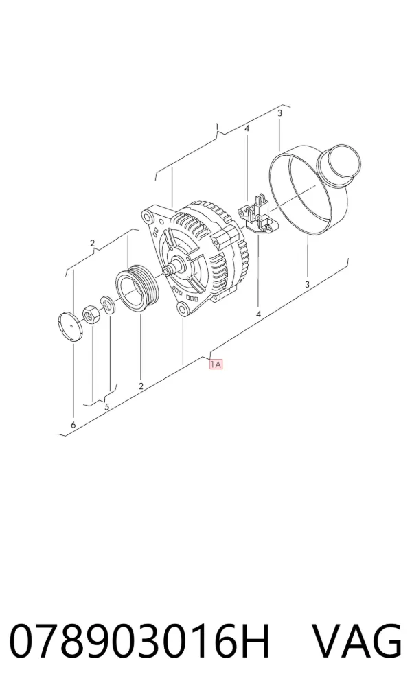 Alternador 078903016H VAG