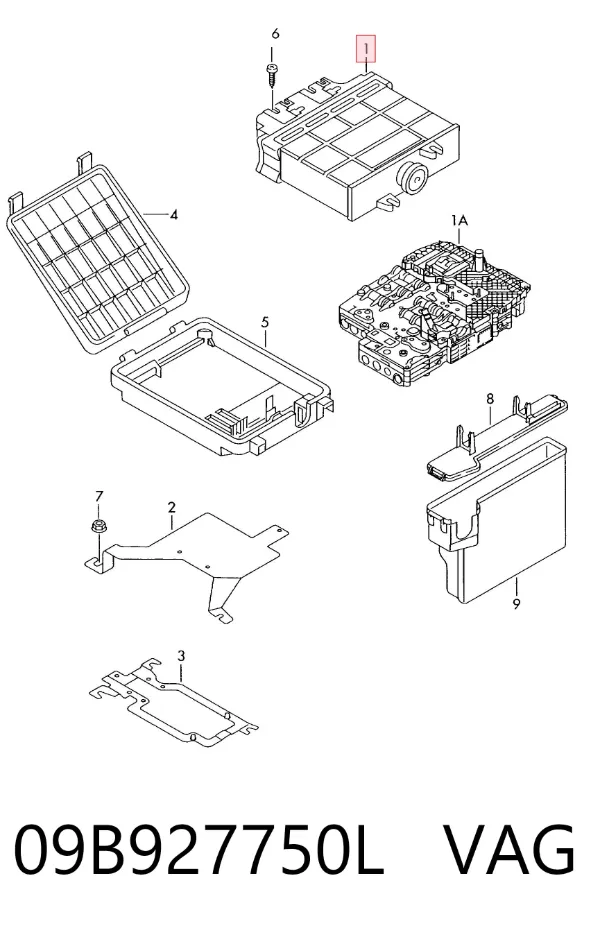 Módulo de control electrónico de la transmisión automática 09B927750L VAG