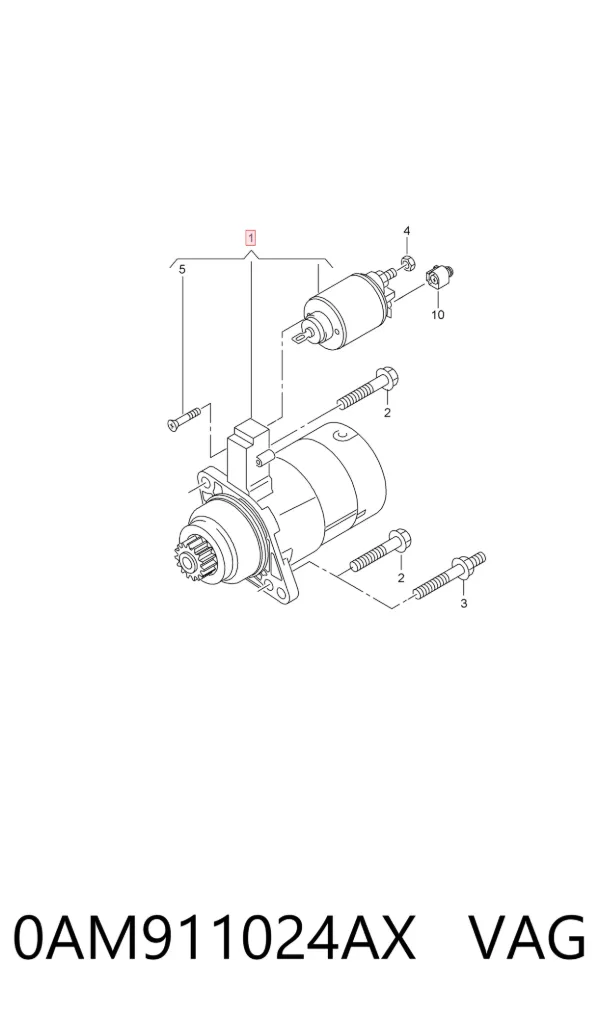 Motor de arranque 0AM911024AX VAG