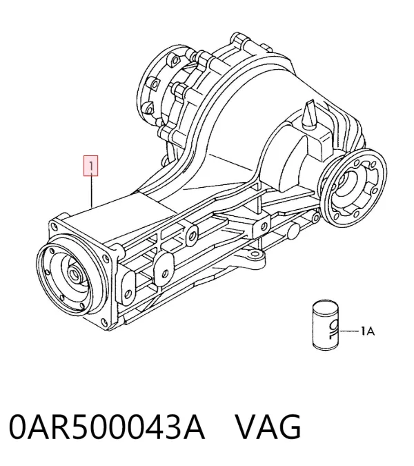 Eje trasero completo 0AR500043A VAG