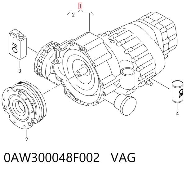 Caja de cambios automática 0AW300048F002 VAG