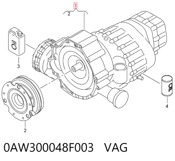 Caja de cambios automática 0AW300048F003 VAG