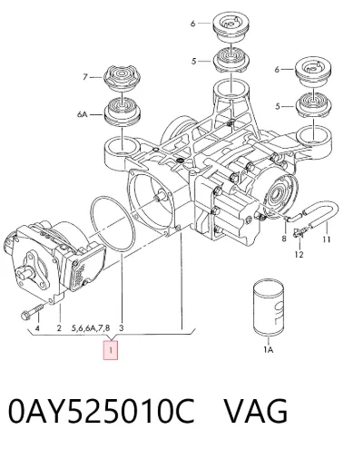 Grupo trasero VAG 0AY525010C