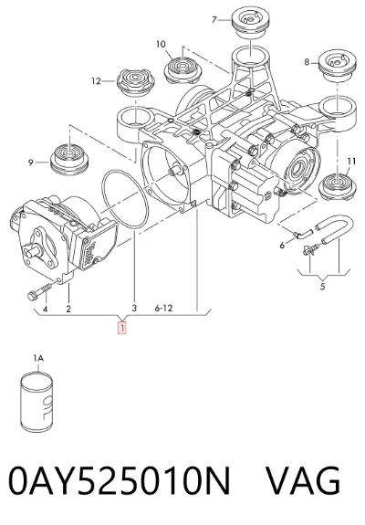 Grupo trasero VAG 0AY525010N