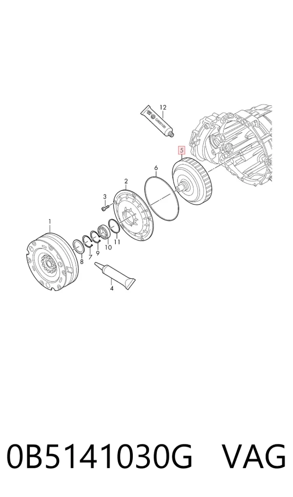 Rueda libre de la transmisión automática 0B5141030G VAG