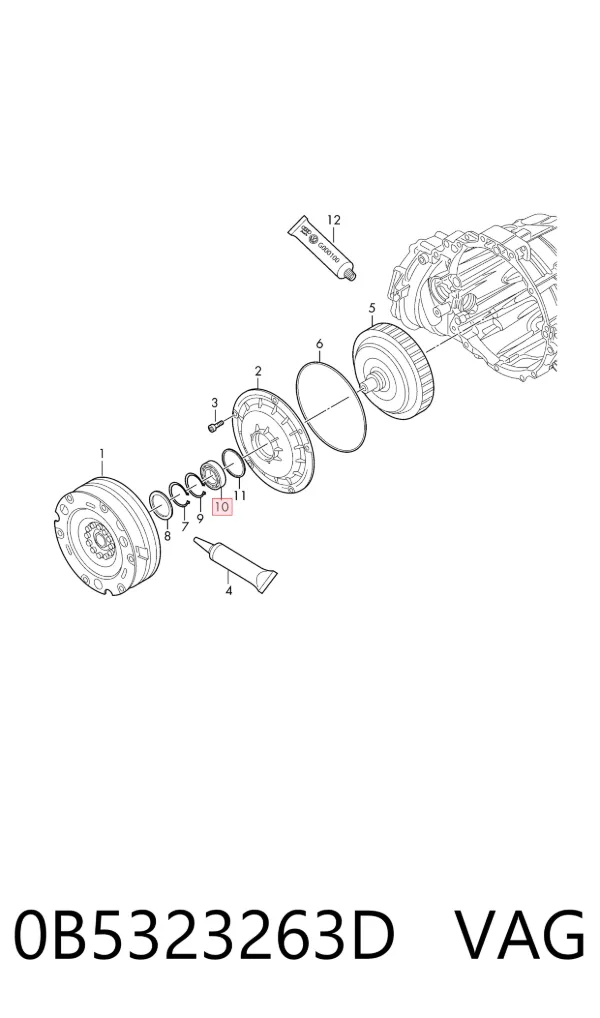 Rodamiento caja de cambios 0B5323263D VAG
