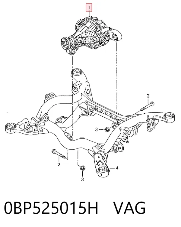 Grupo trasero 0BP525015H VAG
