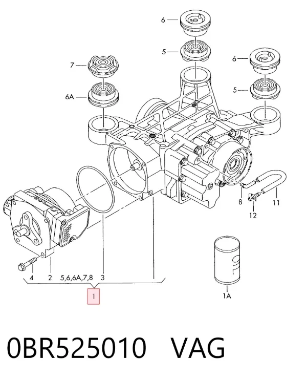 Grupo trasero 0BR525010 VAG