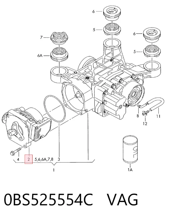Embrague Haldex 0BS525554C VAG