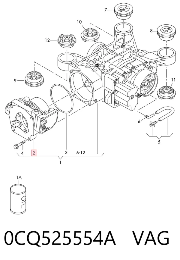 Embrague Haldex 0CQ525554A VAG
