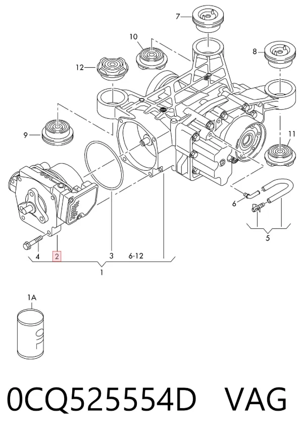 Embrague Haldex 0CQ525554D VAG