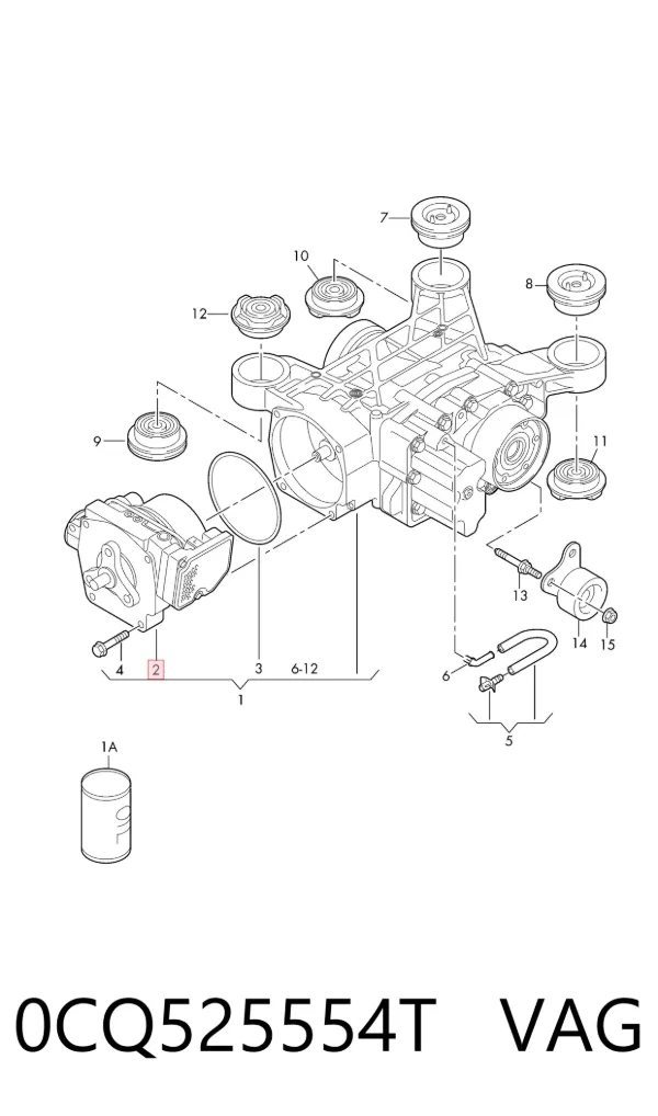 Embrague Haldex 0CQ525554T VAG