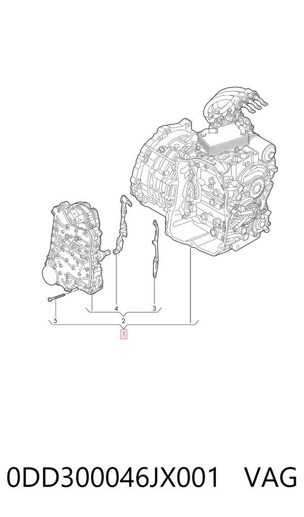 Caja de cambios automática 0DD300046JX001 VAG