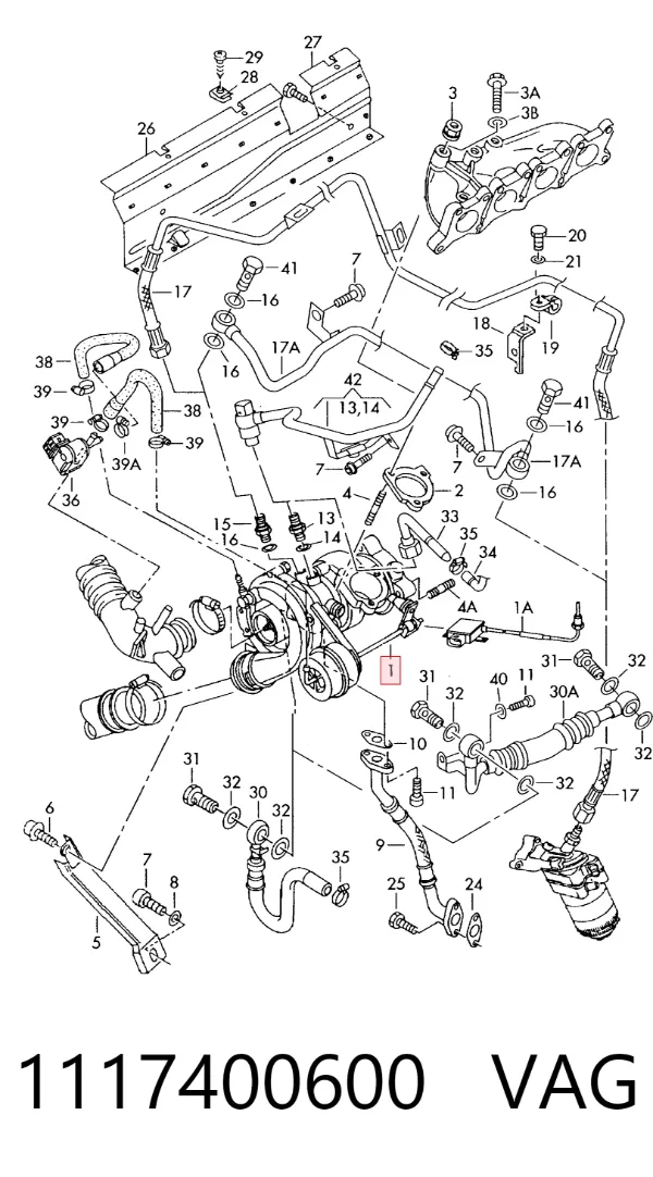 Turbocompresor 1117400600 VAG