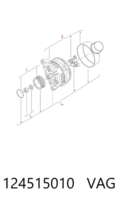 Alternador VAG 124515010