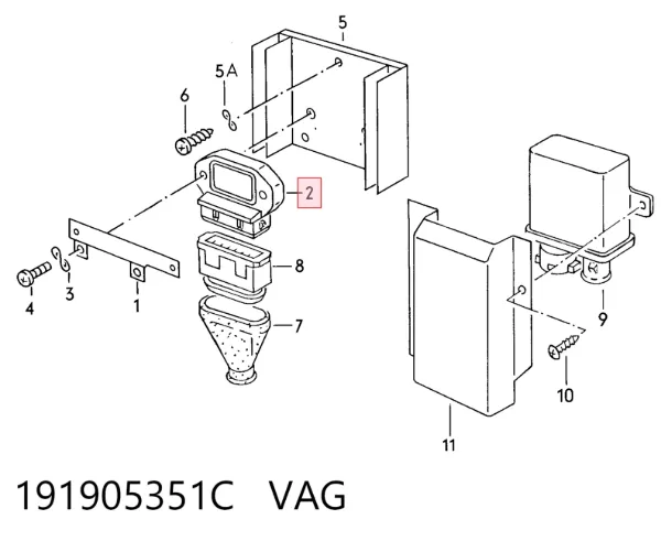 Modulo de encendido 191905351C VAG