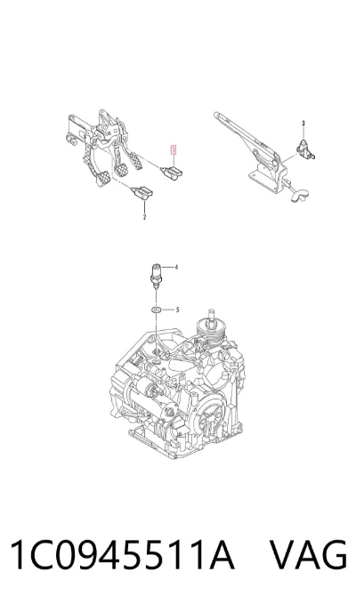 Interruptor de luz de freno VAG 1C0945511A