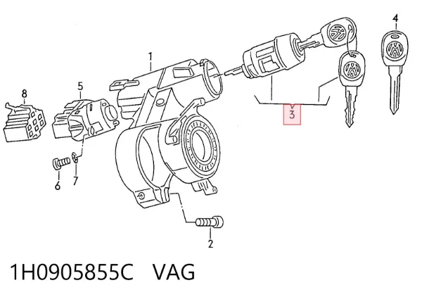  1H0905855C VAG
