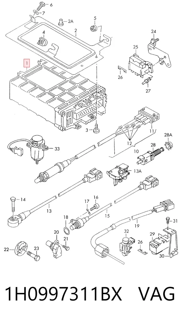 ECU 1H0997311BX VAG