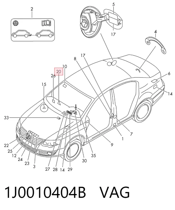  1J0010404B VAG