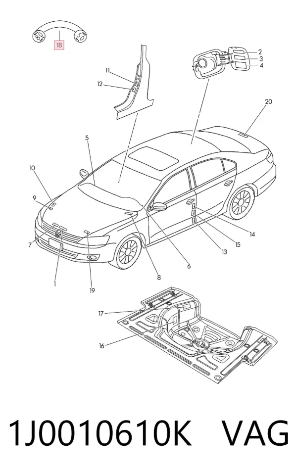  1J0010610K VAG