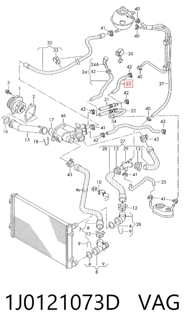  1J0121073D VAG