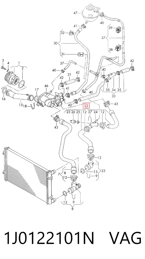  1J0122101N VAG
