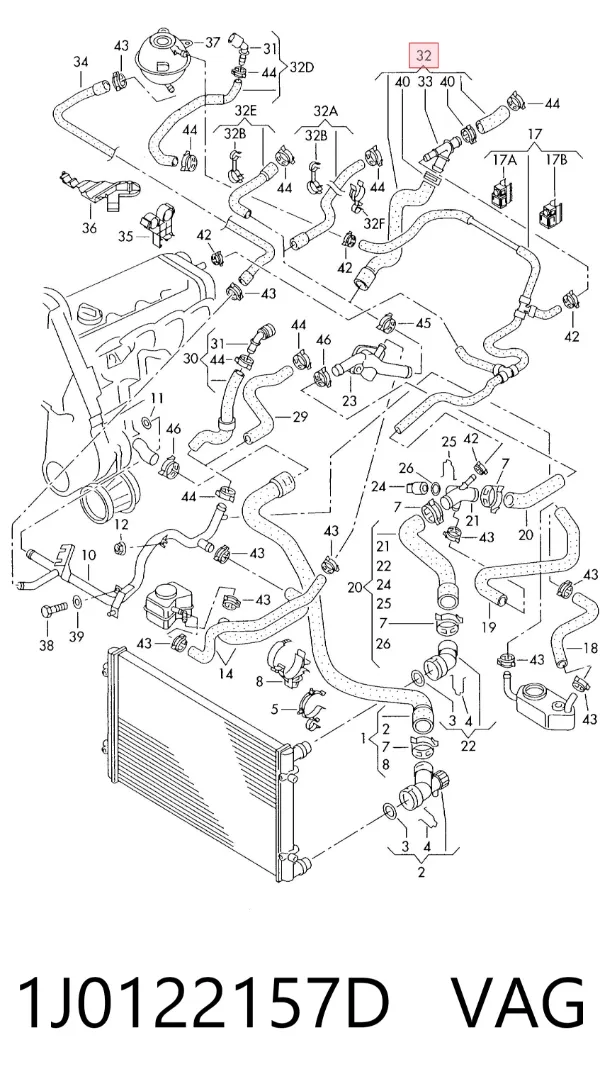  1J0122157D VAG