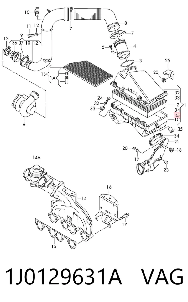  1J0129631A VAG