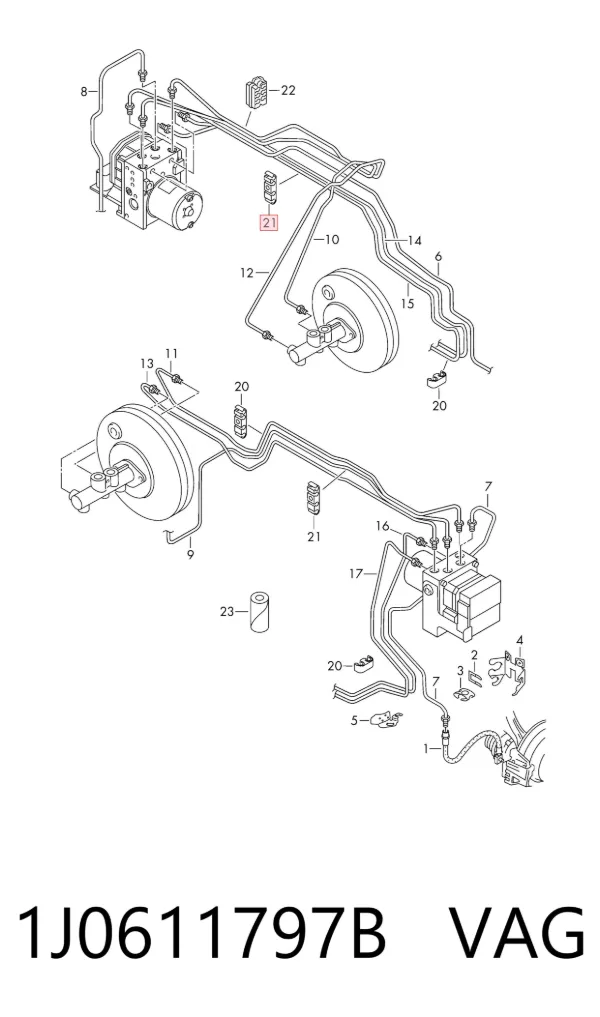  1J0611797B VAG