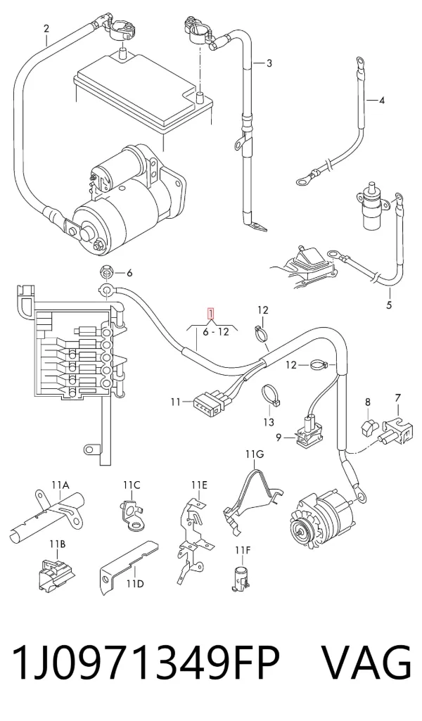  1J0971349FP VAG