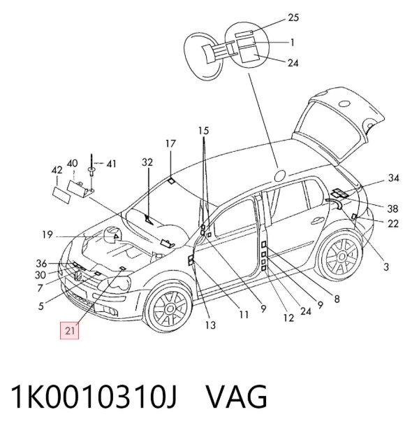  1K0010310J VAG