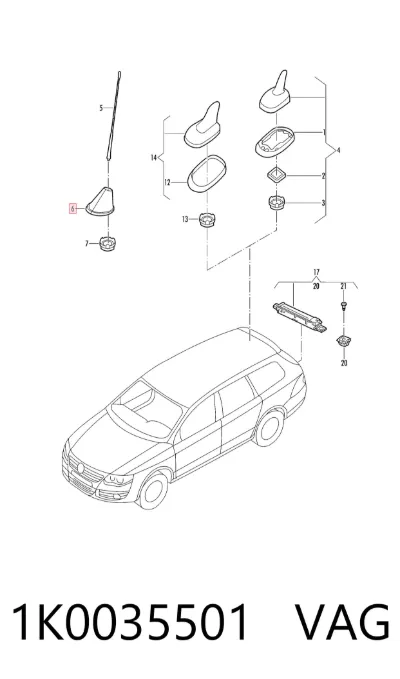 Antena VAG 1K0035501