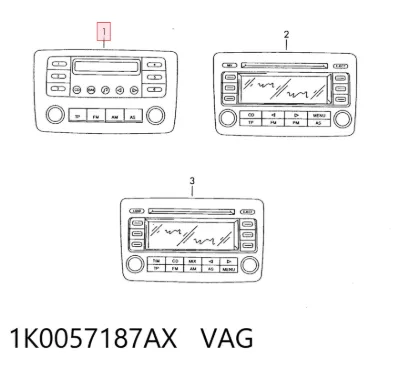 Radio AM/FM VAG 1K0057187AX