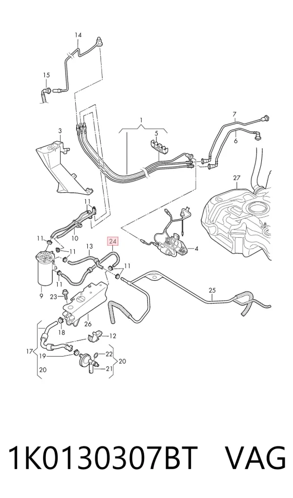  1K0130307BT VAG